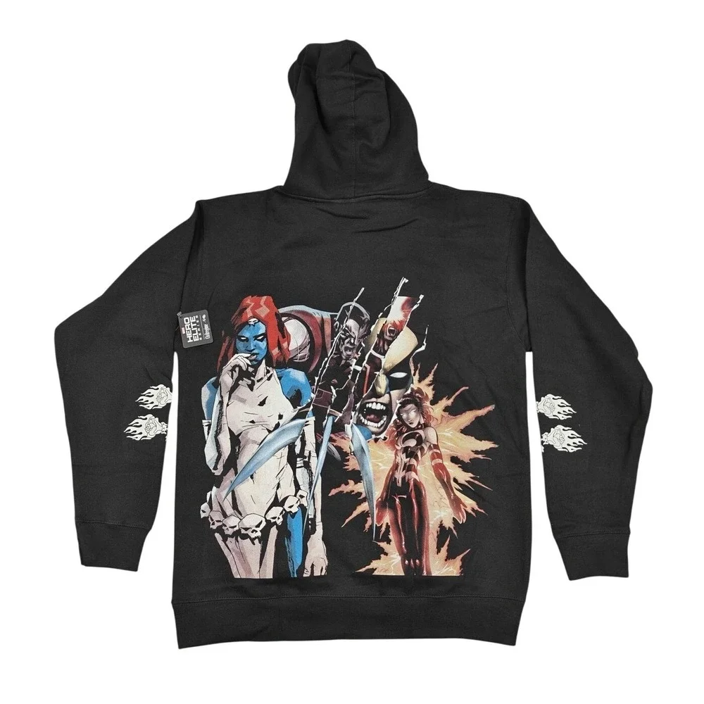 Civil Regime x Marvel X-Men Academy Hoodie Black Mystique Wolverine Mens Medium
